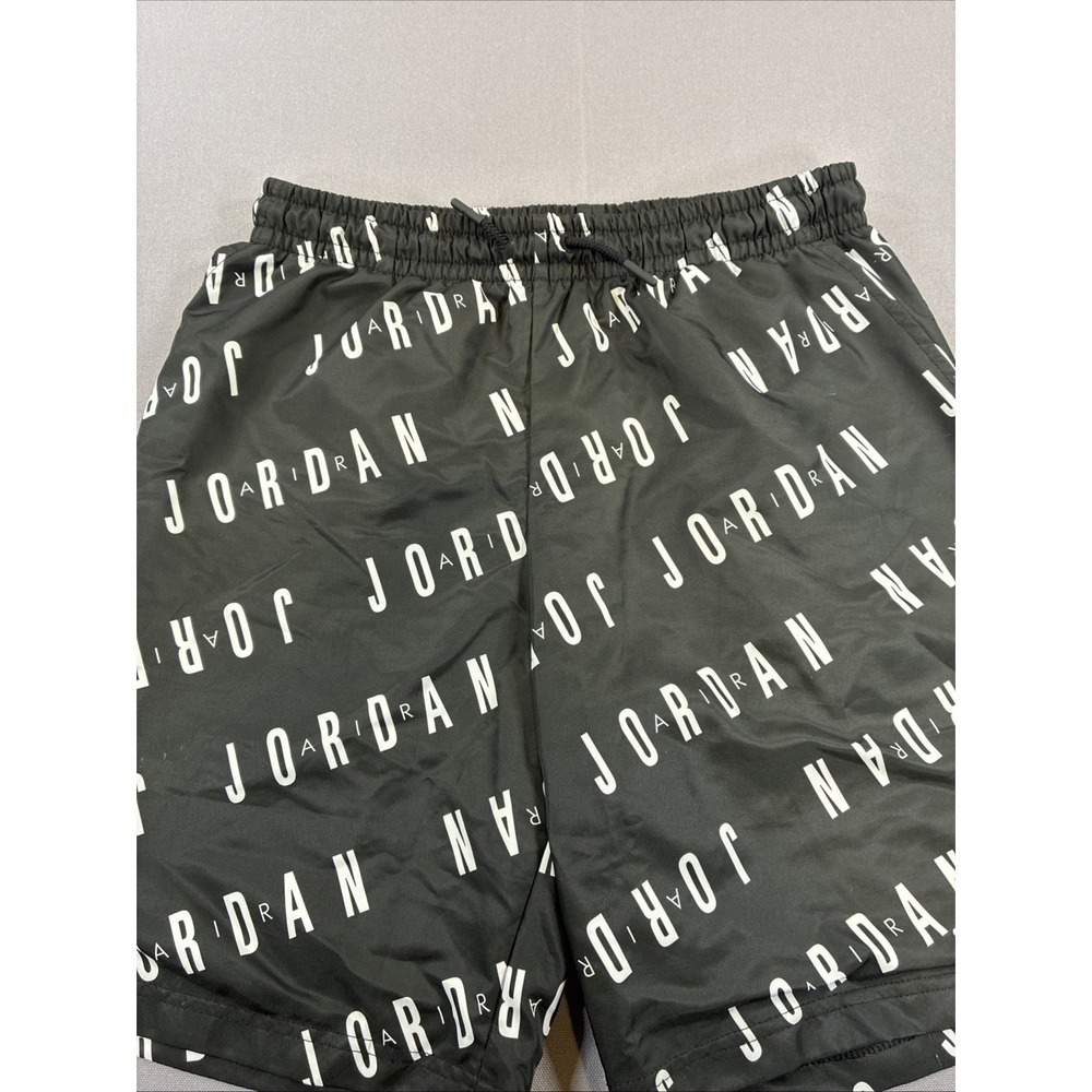 Jordan All Over Print Big Boys Shorts Size L Black/White 12-13 Yrs